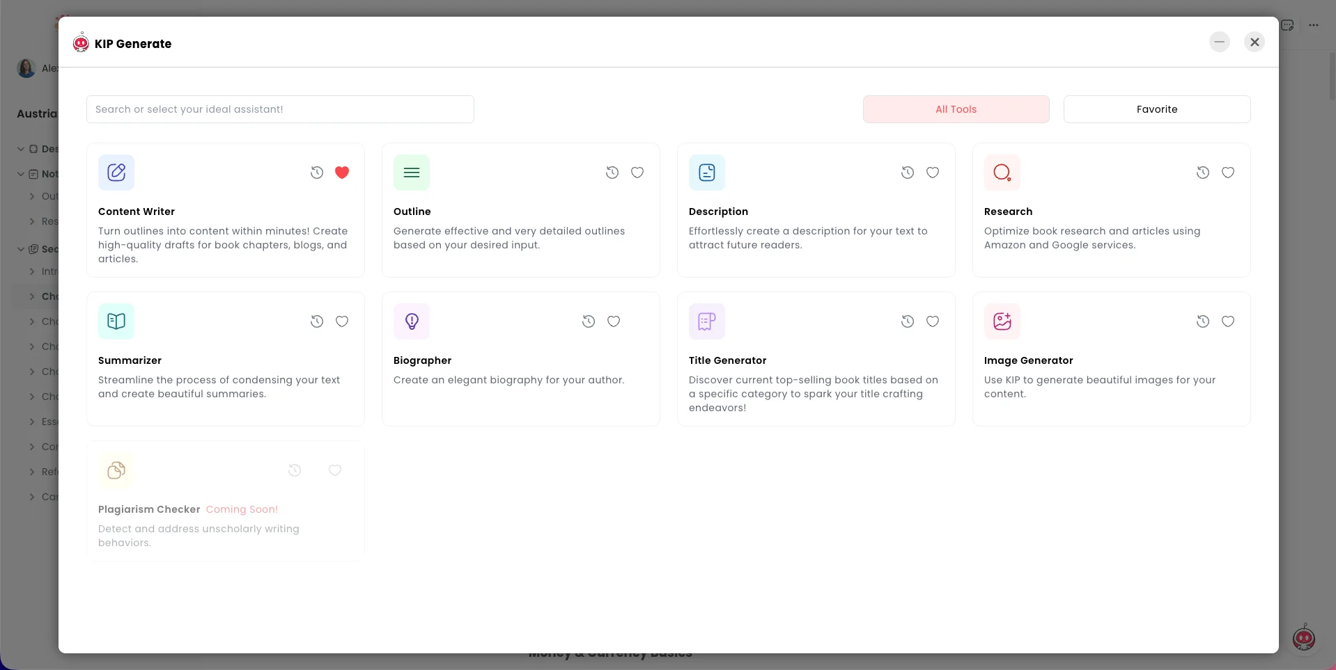KIP Generate — Specialized Tools