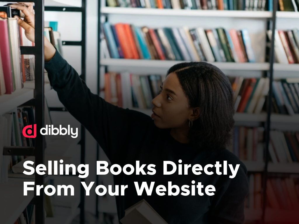 a woman browsing through a library filled with white book shelves contemplating how website book sales work